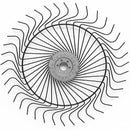 AgSmart Hay Rake Wheel - Black, 55", Left Hand, 7mm Tines - Quality Farm Supply