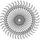 AgSmart Hay Rake Wheel - Black, 55", Left, 7mm Tines for Kuhn, 70175947