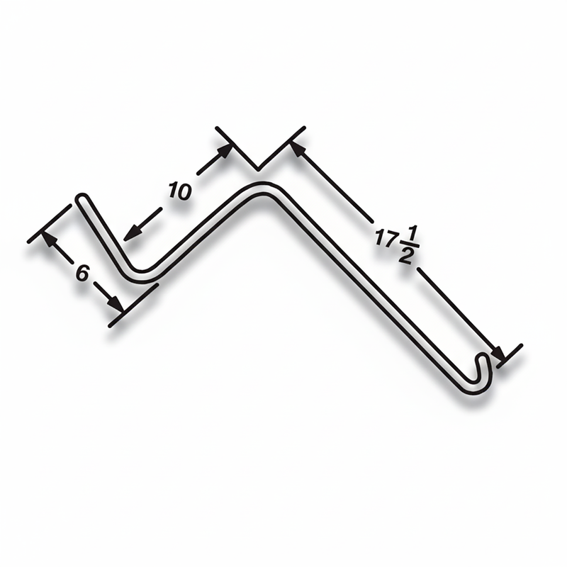 AgSmart Hay Wheel Rake Tooth for John Deere AE57831, Vermeer 115663001, Vicon 36133, 90036133