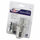 AGSMART PUSH TO CONNECT QUICK COUPLER WITH TIP - 1/2" BODY x 1/2" NPT - VISIPACK - Quality Farm Supply
