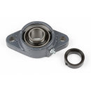 1-1/4"   2 HOLE CAST IRON FLANGED BEARING - 72mm HOUSING -  WITH ECCENTRIC LOCKING COLLAR - Quality Farm Supply