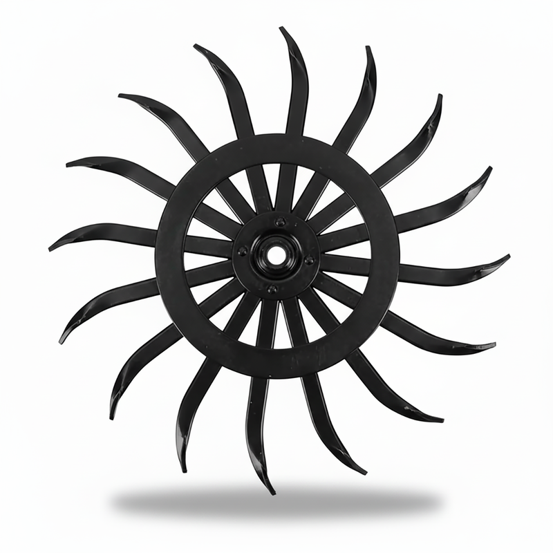 AgSmart Rotary Hoe Wheel for Case IH 1969217C1, John Deere AN142664, M&W 27-1830114, Yetter 3400-111 - 21", Black