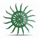 AgSmart Rotary Hoe Wheel for John Deere AN142664, AKK33269 - 21", Green