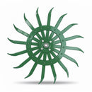 AgSmart Rotary Hoe Wheel for John Deere AN142664, AKK33269 - 21", Green - Quality Farm Supply