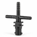 QUICKJET TRIPLE BARB NOZZLE BODY - 3/8" HOSE - NO DIAPHRAGM - Quality Farm Supply