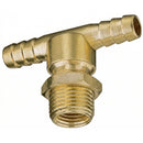DOUBLE HOSE BARB NOZZLE BODY - 3/8" HOSE -BRASS - Quality Farm Supply