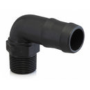 1/4" MALE THREAD X 3/8"  HOSE BARB  POLY ELBOW - 90° - Quality Farm Supply