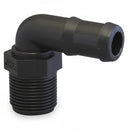 1/2 INCH X 1/2 INCH MNPT X HOSE BARB  POLY ELBOW - 90 - Quality Farm Supply