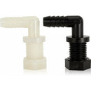 SINGLE HOSE BARB NOZZLE BODY - 3/8" HOSE - POLY - Quality Farm Supply