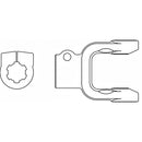 IMPLEMENT CLAMP TYPE YOKE - BONDIOLI SERIES 6 / WALTERSHEID 220      1-3/4 X 20 SPLINE - Quality Farm Supply