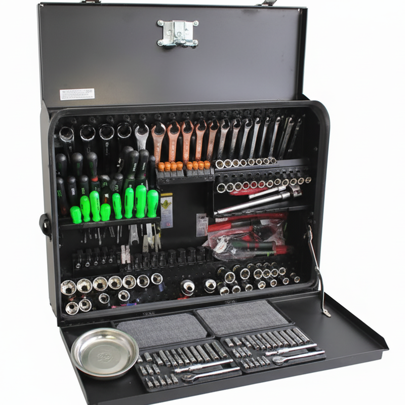 StorSmart Steel Wedge Truck Tool Box w/ Tools - 30" Wide