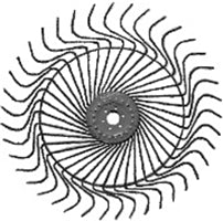 AgSmart Hay Rake Wheel - Black, 55", Right, 7mm Tines