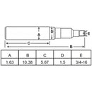 1-5/8 X 10-3/8 INCH SPINDLE FOR 280501 HUB ( W633 ) - Quality Farm Supply