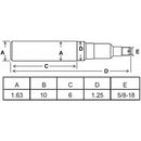 1-5/8 X 10 INCH SPINDLE FOR 281051/281061   (20-5 / 20-6 ) - Quality Farm Supply