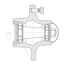 6 STUD AGRICUTLURAL HUB AND SPINDLE KIT - 3500 LB CAPACITY - Quality Farm Supply