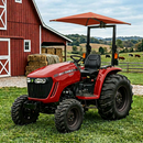 Sun-Smart Deluxe Tractor Umbrella Kit - ROPS Mount, Red - Quality Farm Supply