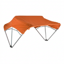 Sun-Smart Tractor Canopy - 3-Bow, 48", Orange, Fender Mounting Brackets - Quality Farm Supply