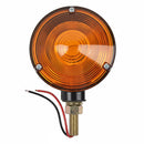 WARNING LIGHT, 12 VOLT, TWO 4" AMBER LENSES, 4-3/4" HIGH, 1/2" DIAMETER STUD MOUNT - Quality Farm Supply