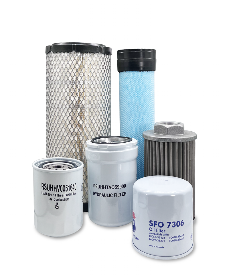 Maintenance Filter Kit Kubota SVL75-2 Skid Steer Loader