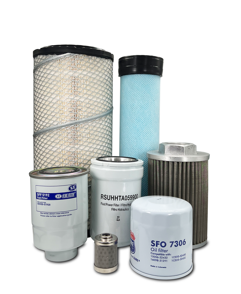 Maintenance Filter Kit Kubota SVL90-2C Skid Steer Loader