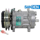 OEM Sanden Compressor SD7H15 -5 3/4" Single Groove Clutch, 24V for Link-Belt & JCB - Quality Farm Supply