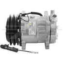 Alternative Sanden SD7H15 - 132mm, 2 Groove Clutch, 12V for JCB - Quality Farm Supply