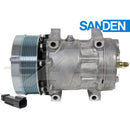 OEM Sanden Compressor SD7H15 - 137mm, 8 Groove Clutch 12V for Caterpillar & Ag Chem - Quality Farm Supply