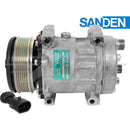 OEM Sanden Compressor SD7H15 - 112mm, 6 Groove Clutch, 12V for Ford/New Holland & Case IH - Quality Farm Supply