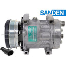 Original Sanden SD7H15, 4.6" 4 Groove Clutch, Direct Mount, Horizontal 8 And 10 O-Ring for Ford/New Holland & Case IH - Quality Farm Supply