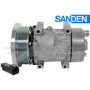 OEM Sanden Compressor SD7H15 - 132mm, 8 Groove Clutch 12V for Caterpillar & Claas - Quality Farm Supply