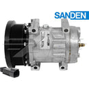 OEM Sanden Compressor SD7H15 - 133mm, 8 Groove Clutch 24V for Caterpillar - Quality Farm Supply