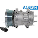 Sanden SD7H15HD, 5 1/4" 8 Groove Clutch, Pad Mount, 24 Volt for Caterpillar & Bobcat - Quality Farm Supply