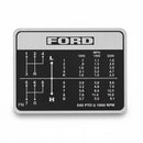 Shift Pattern Decal for Ford 4000 - Quality Farm Supply