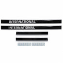 Decal Set for International / Farmall 1086 w/ Cab Mylar - Black & White - Hood & Cab Decals - Quality Farm Supply
