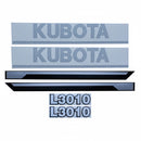Decal Set for Kubota L3010 Mylar - Hood Only - Quality Farm Supply