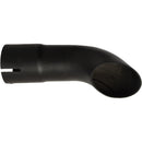 Universal Exhaust Stack Pipe - 2.17" x 7.48", Curved, Black - Quality Farm Supply