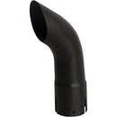 Universal Exhaust Stack Pipe - 2.17" x 7.48", Curved, Black - Quality Farm Supply