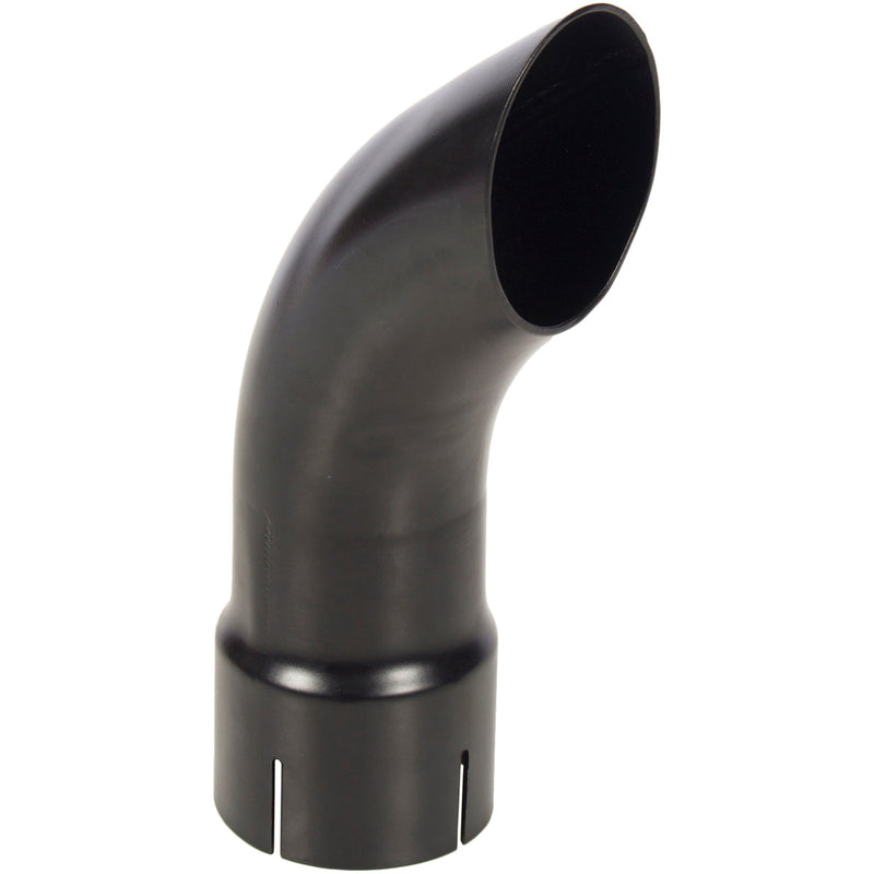Universal Exhaust Stack Pipe - 10.75" x 10.75", Curved, Black - Quality Farm Supply