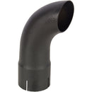 Universal Exhaust Stack Pipe - 3.54" x 11.14", Curved, Black - Quality Farm Supply
