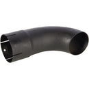 Universal Exhaust Stack Pipe - 3.54" x 11.14", Curved, Black - Quality Farm Supply