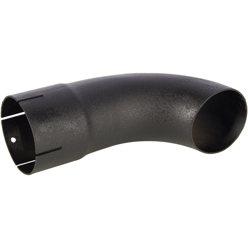 Universal Exhaust Stack Pipe - 3.54" x 11.14", Curved, Black - Quality Farm Supply