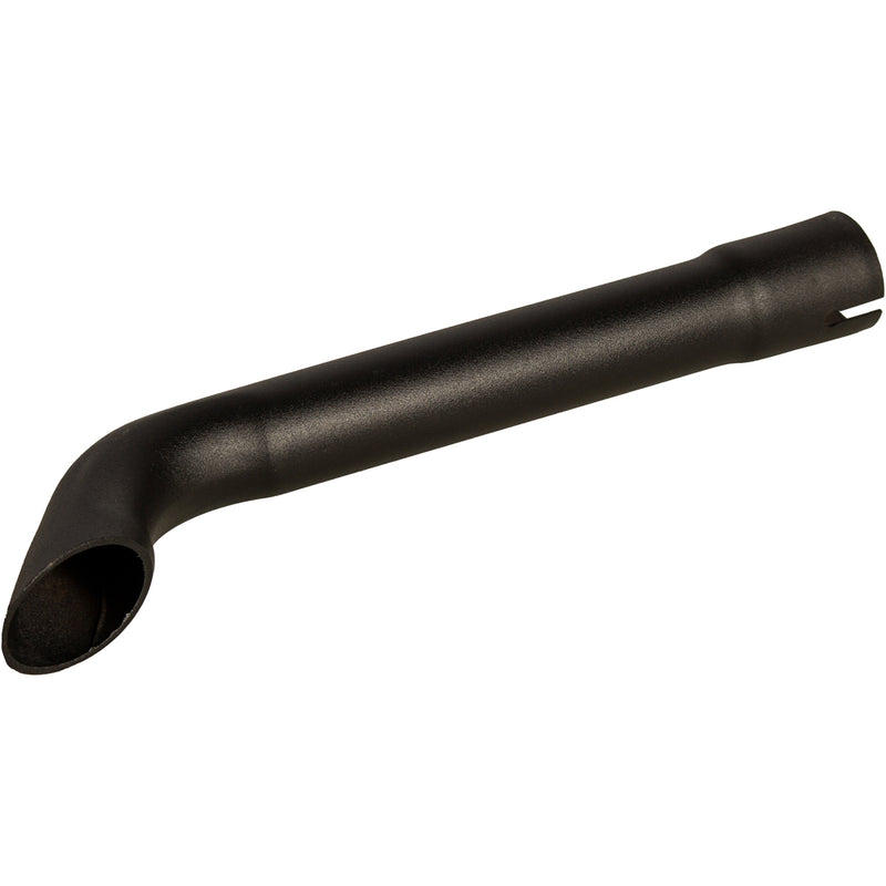 Universal Exhaust Stack Pipe - 1-1/4" x 12", Curved, Black - Quality Farm Supply