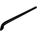 Universal Exhaust Stack Pipe - 2-1/4" x 48", Curved, Black - Quality Farm Supply