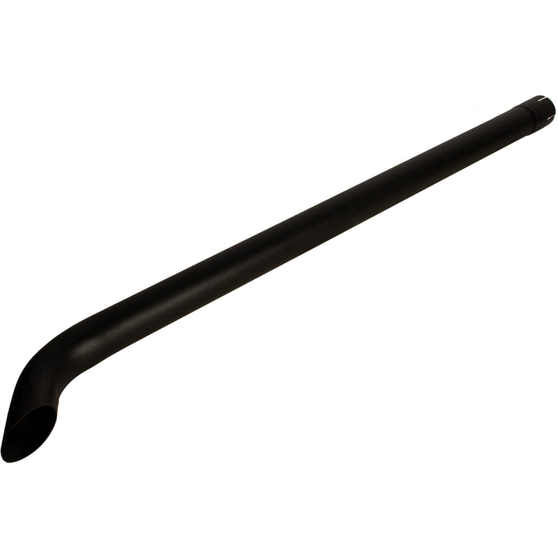 Universal Exhaust Stack Pipe - 2-1/4" x 48", Curved, Black - Quality Farm Supply