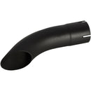 Universal Exhaust Stack Pipe - 3" x 12", Curved, Black - Quality Farm Supply