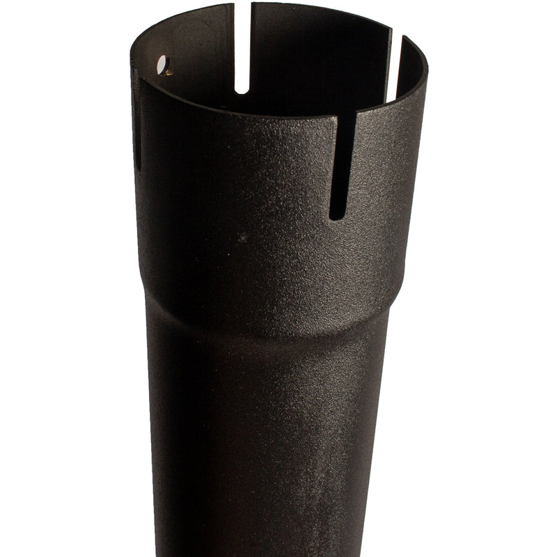 Universal Exhaust Stack Pipe - 4" x 72", Curved, Black - Quality Farm Supply