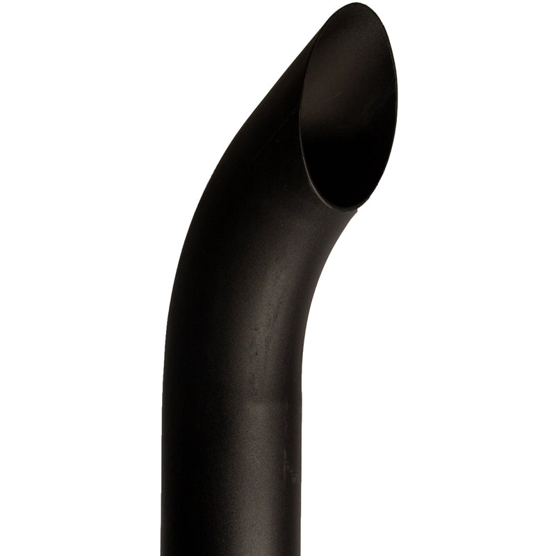 Universal Exhaust Stack Pipe - 3" x 84", Curved, Black - Quality Farm Supply
