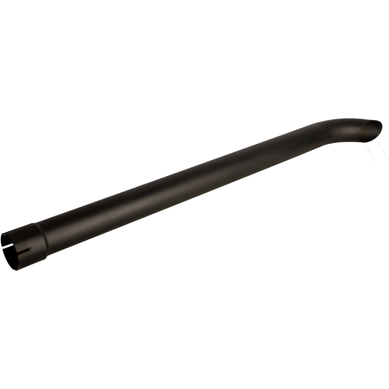 Universal Exhaust Stack Pipe - 3-3/16" x 48", Curved, Black - Quality Farm Supply