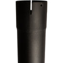 Universal Exhaust Stack Pipe - 3-1/2" x 84", Curved, Black - Quality Farm Supply
