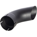 Universal Exhaust Stack Pipe - 4" x 12", Curved, Black - Quality Farm Supply